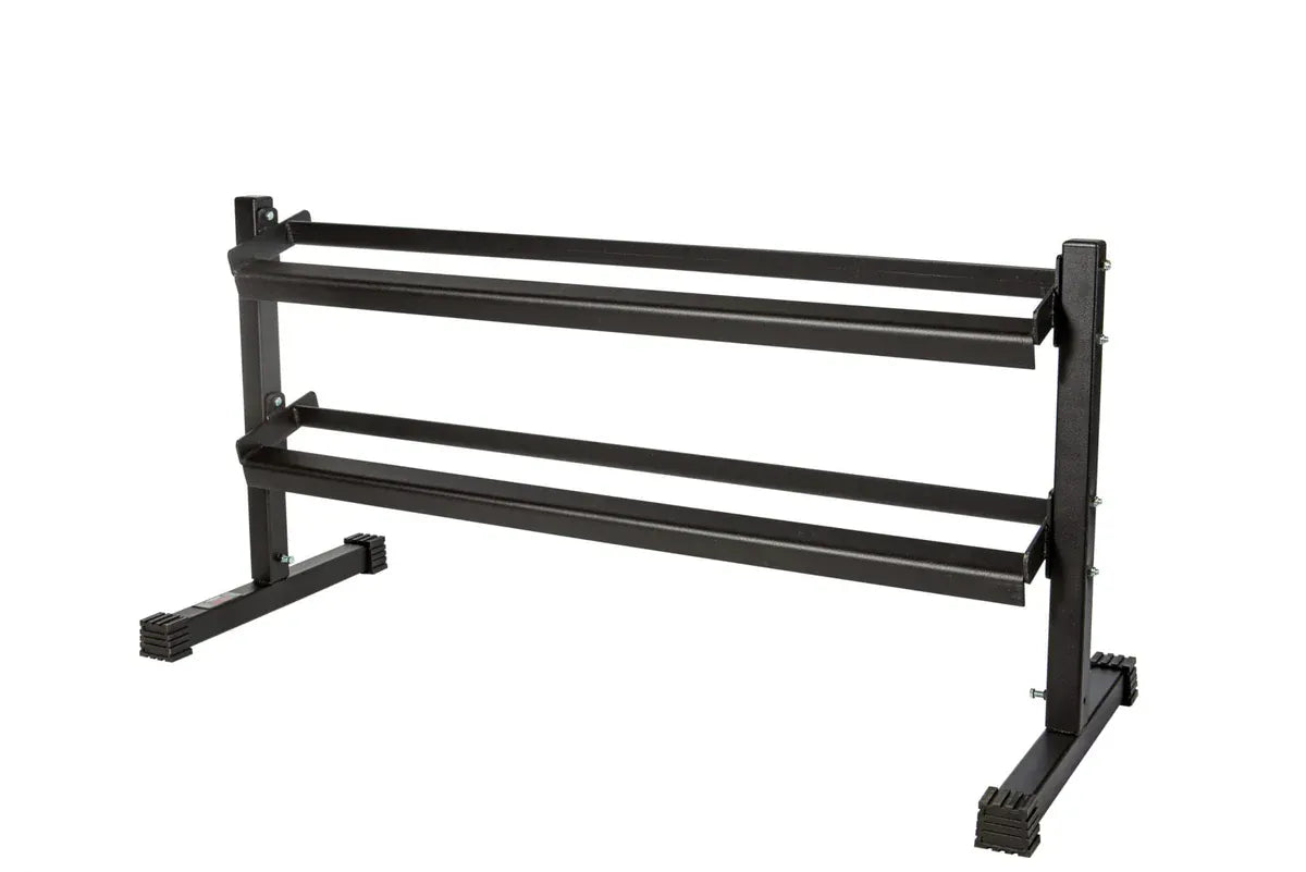 York York Barbell 2-Tier Dumbbell Stand — 48" Wide