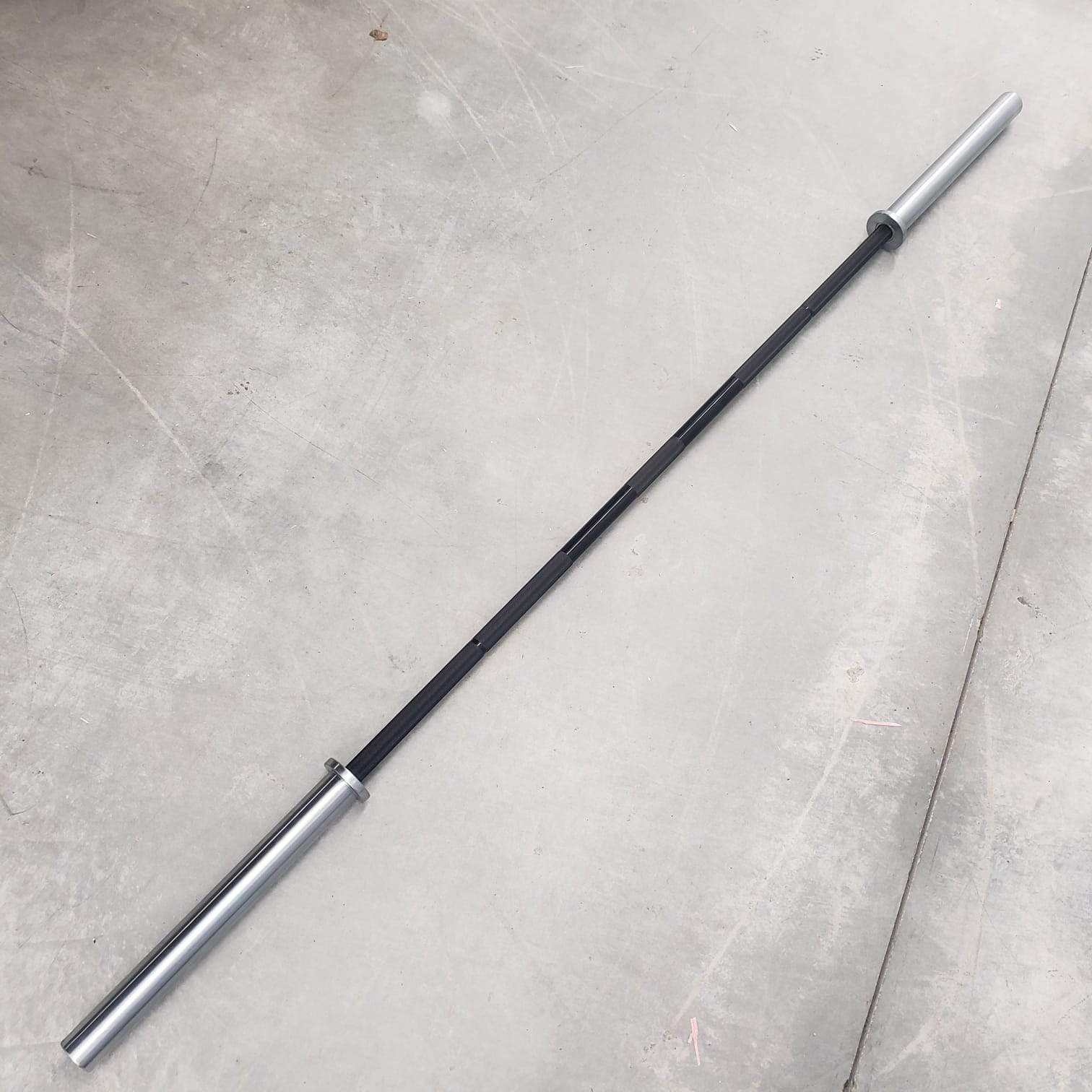 Fit It Out FIO Powerlifting Barbell (Black Zinc)