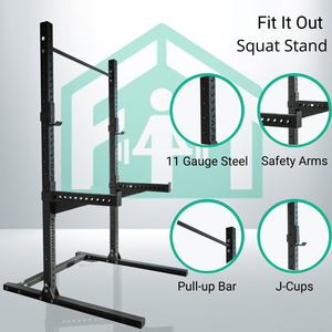 Fit It Out Shipment10 FIO Squat Stand - 92in