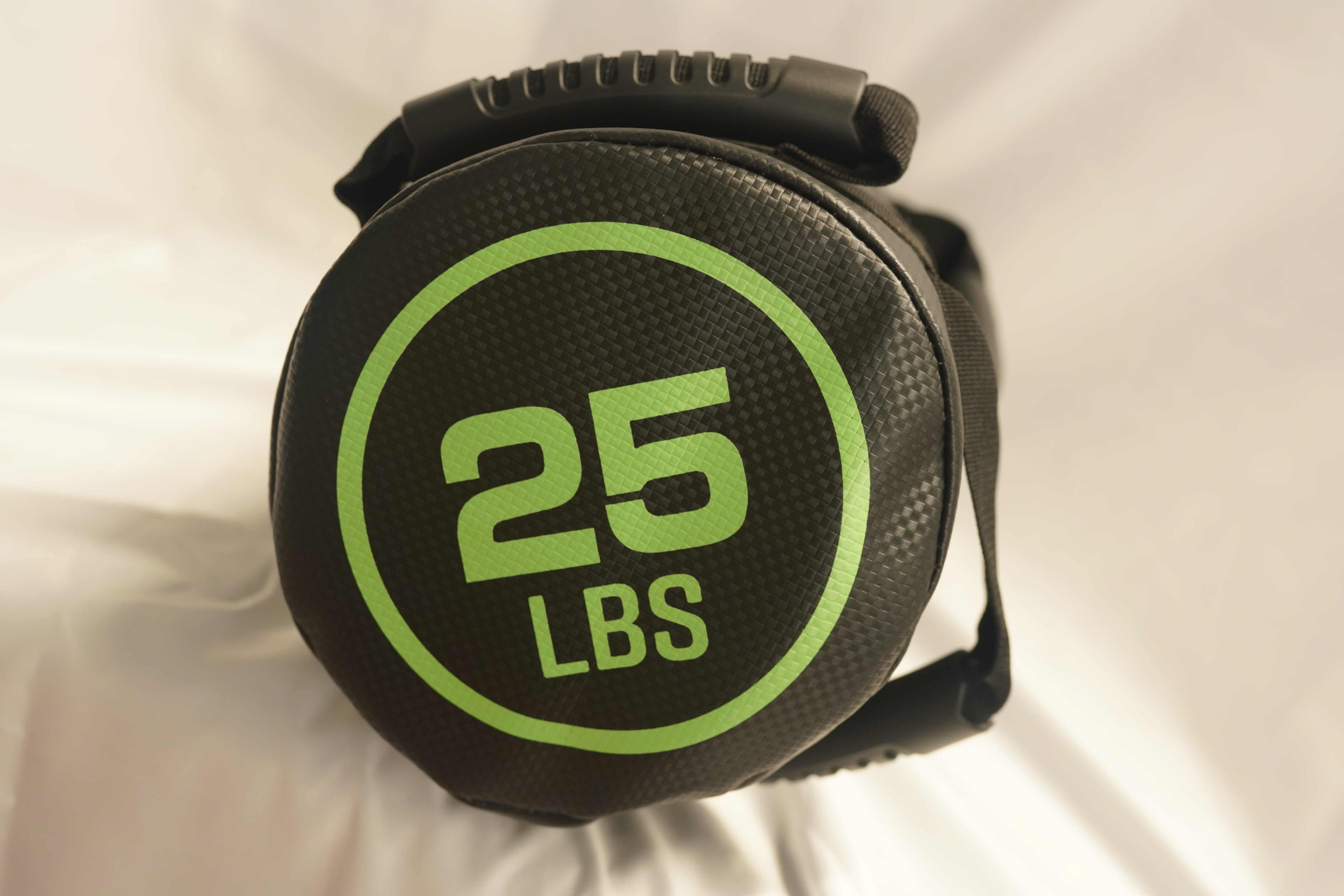 Fit It Out Movement for Busy Parents Pack – Bands + Kettlebells + 25 lb Sandbag (BFCM25)