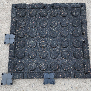 Fit It Out Rubber Floor Tiles - w Connector Clips