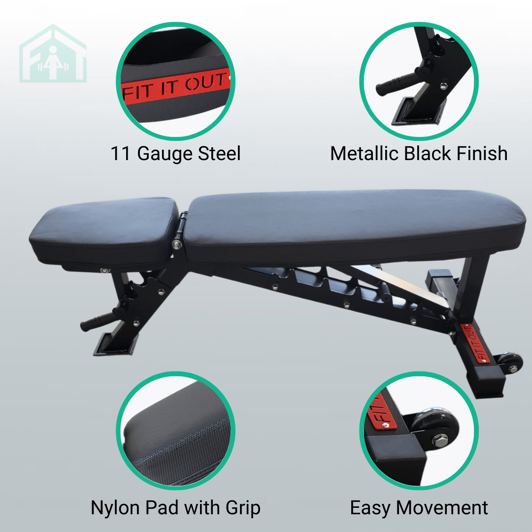 Fit It Out Shipment47 Adjustable Incline Bench 2.0