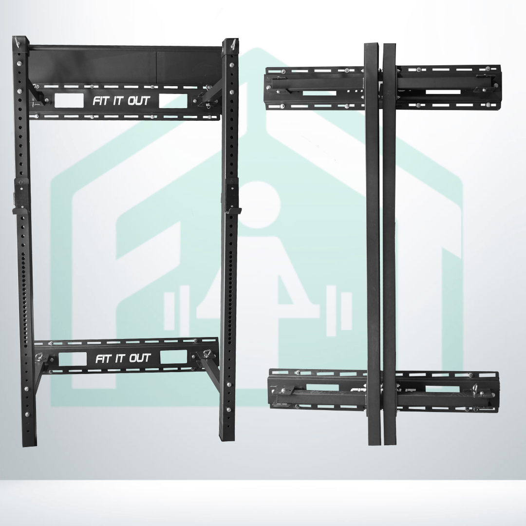 Wall Mounted Folding Power Rack 90IN - Fit It Out