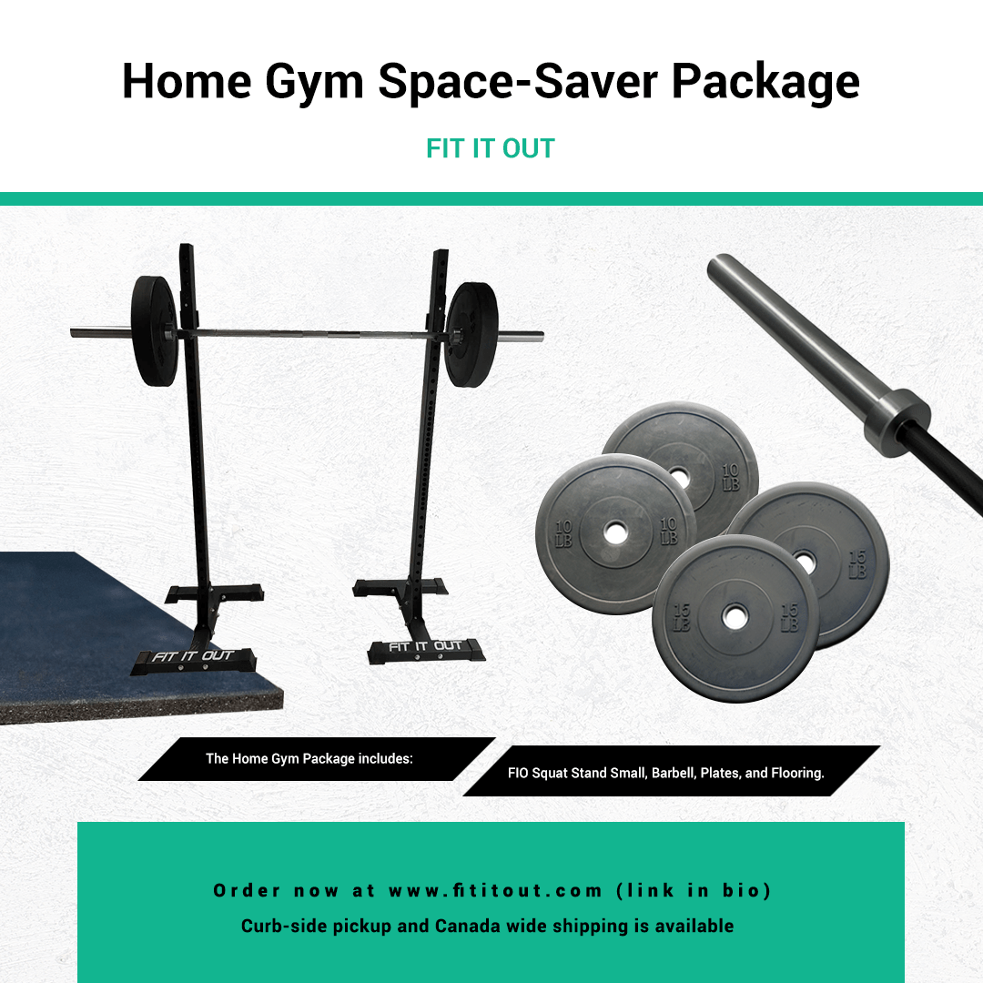 Fit It Out Home Gym Space-Saver Package (115lbs)